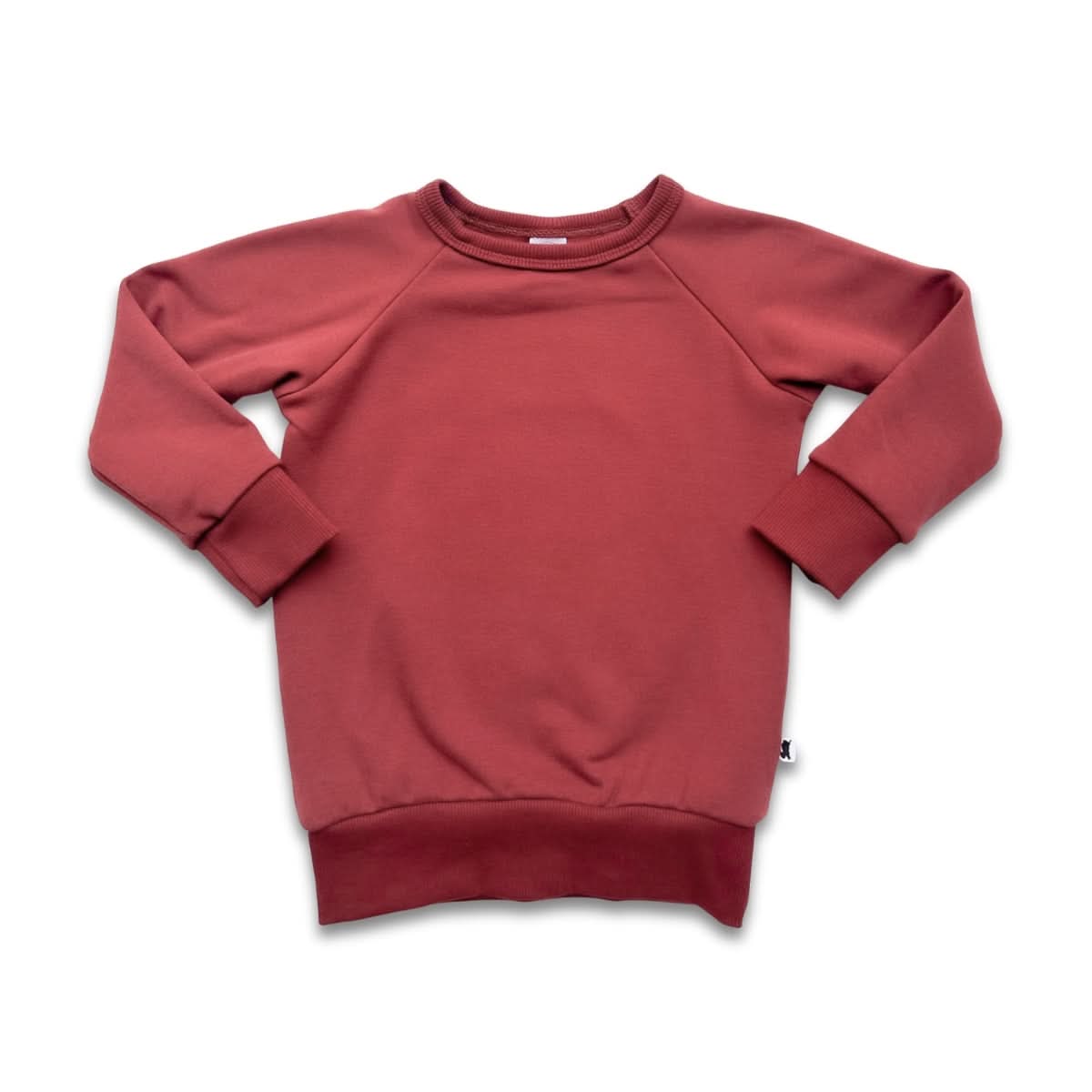 Baby/Kids' Bamboo Fleece Raglan Pullover | Terracotta