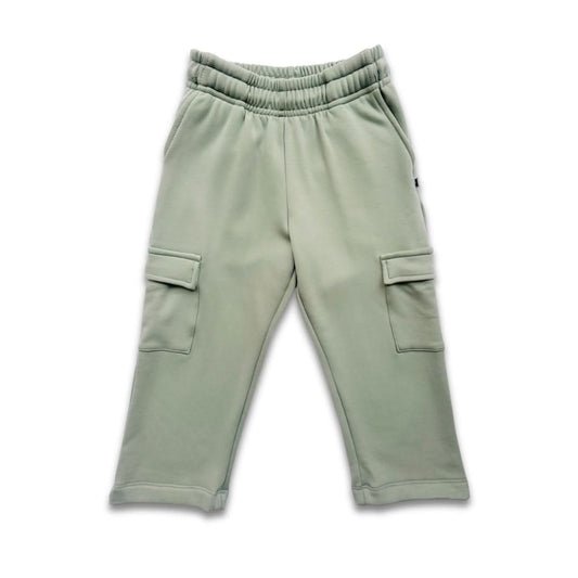 Pantalon cargo polaire en bambou pour jeunes | Sauge