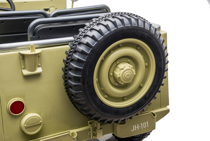 Voiture électrique pour enfants 24 V Jeep militaire 3 places DELUXE avec télécommande