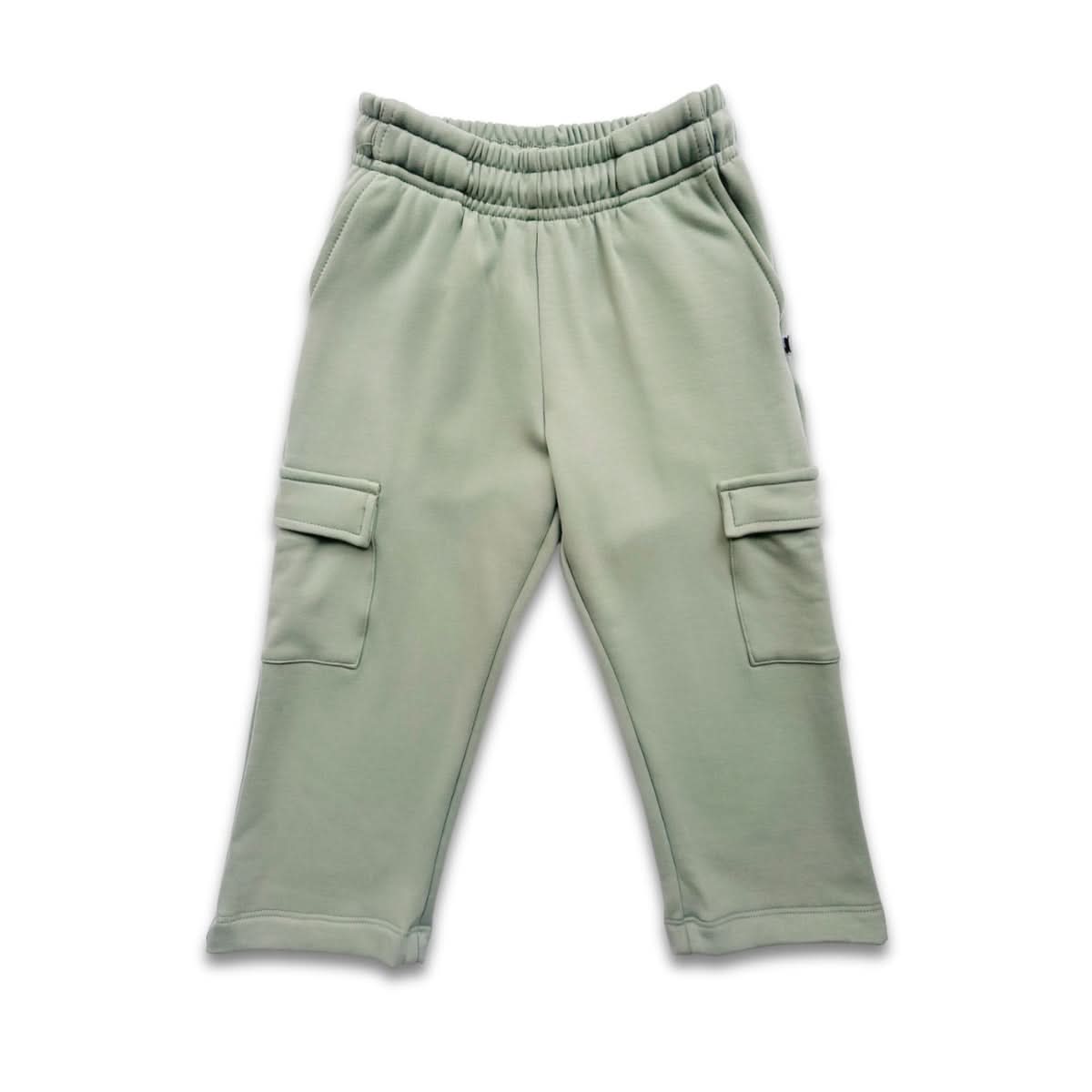 Pantalon cargo en polaire de bambou pour enfants | Bleu marine