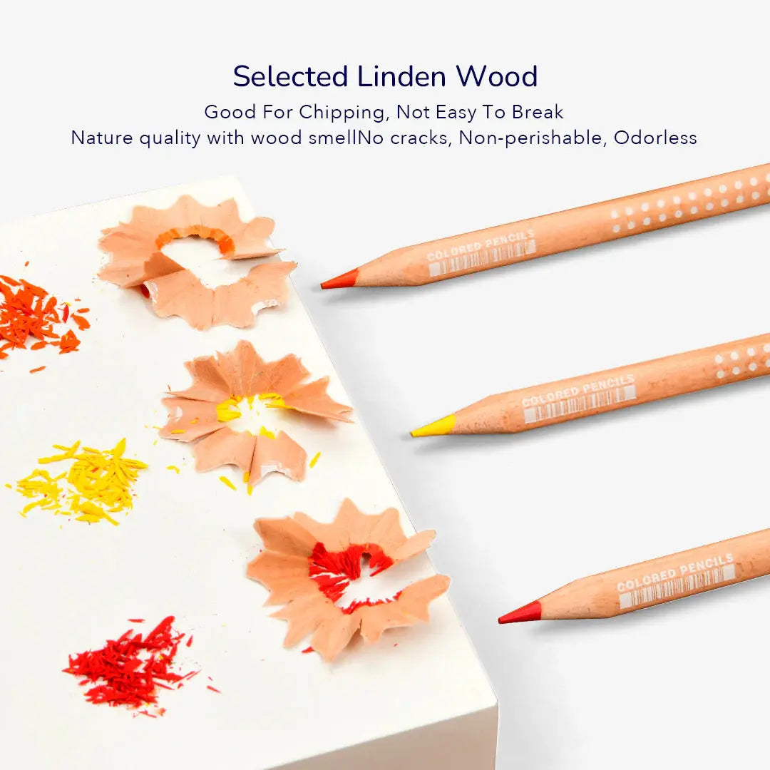 Vibrant Colored Pencil 24 Colors