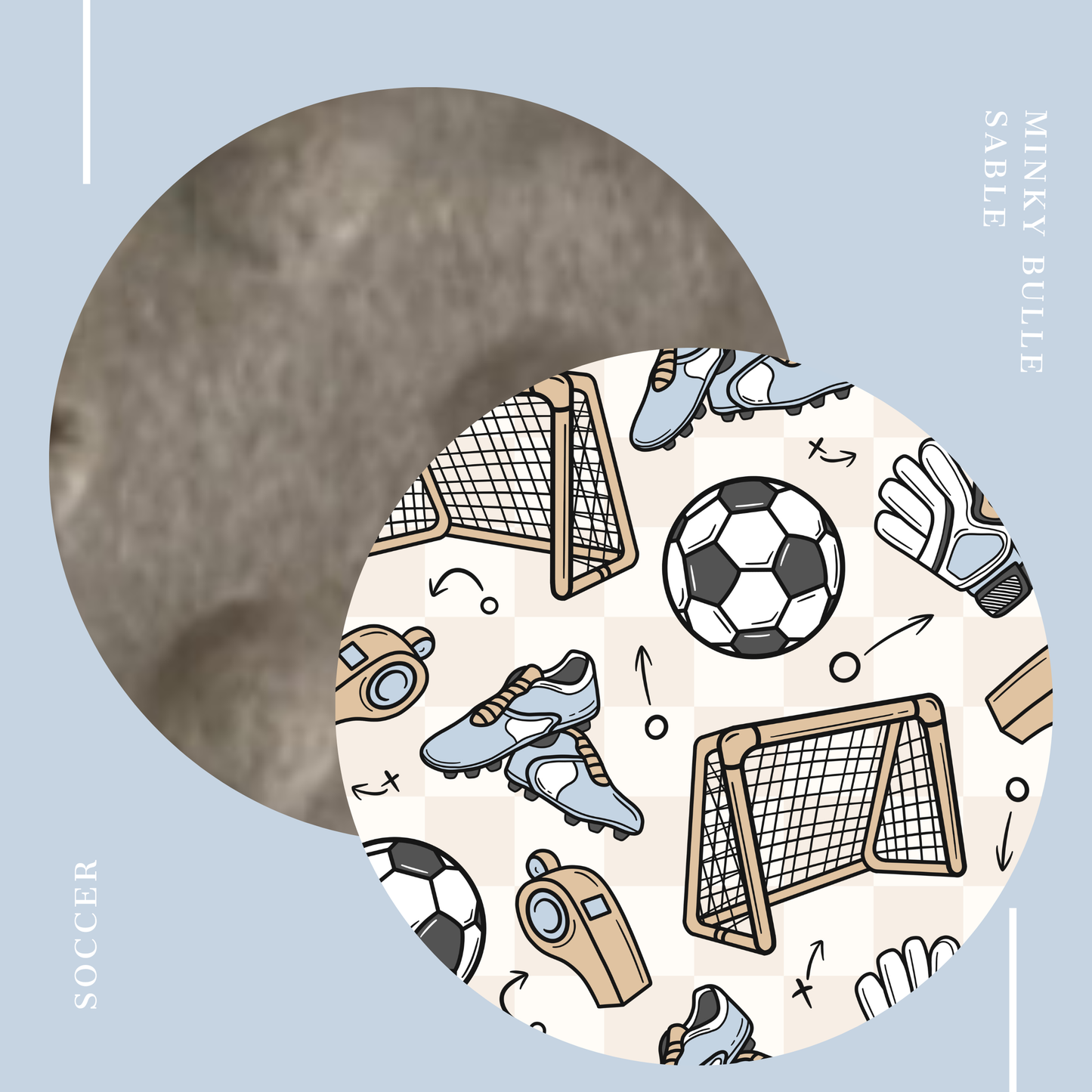 Doudou Minky et Minky à pois - Football