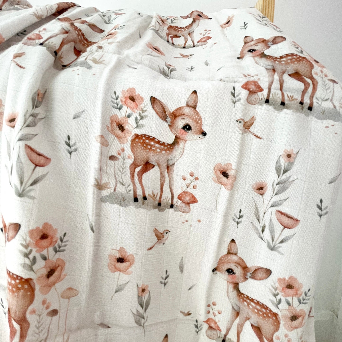 Mousseline Création Jade - bambou et coton - Bambi