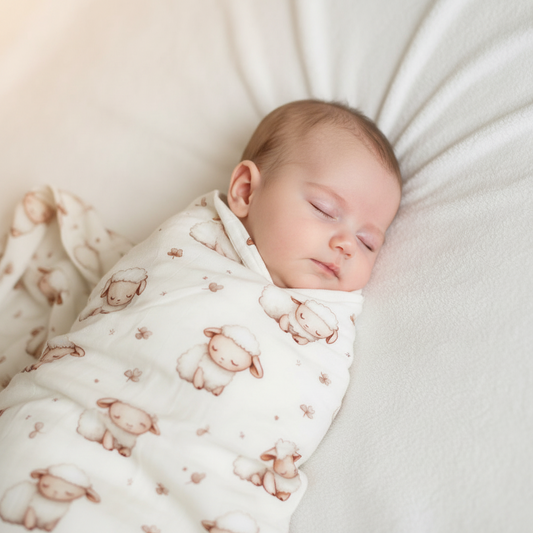 Bamboo & Cotton Muslin - Sheep