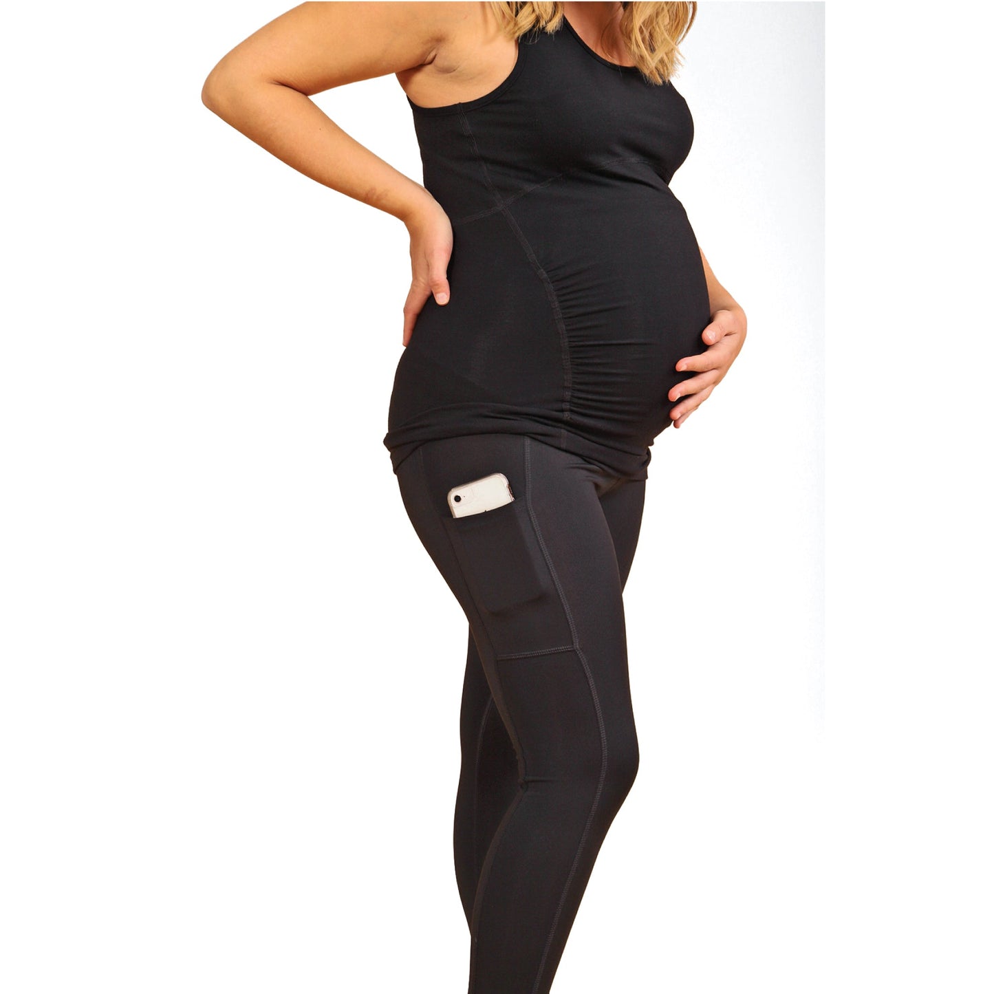 Legging ATHENA longueur cheville avec panneau rabattable