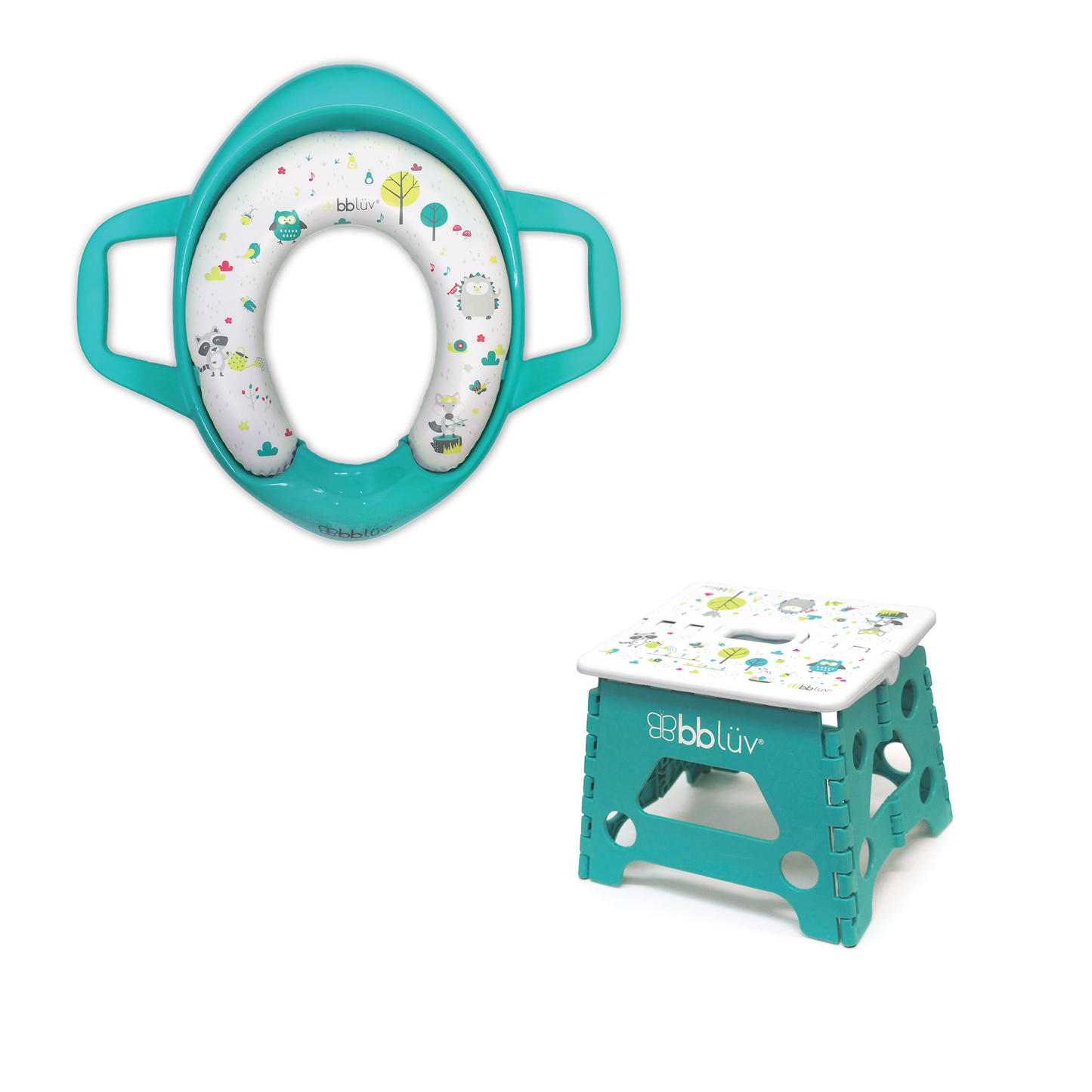 Pöti & Stëp Sët : Siège de toilettes et marchepied pliable