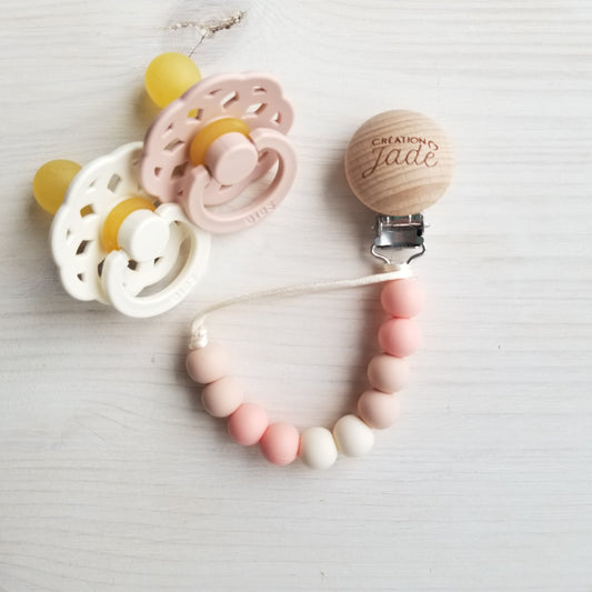 Attache-suce Bois - Délicatesse - Blush, pêche du sud et ivoire
