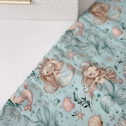 Mermaid 70% Bamboo Muslin