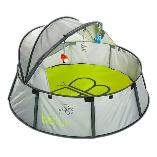 Ensemble Nidö & Spläsh : tente de voyage et de jeu et pataugeoire pour bébé