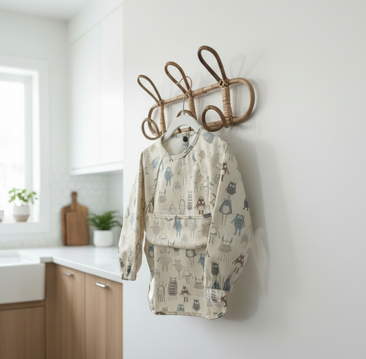 Long-Sleeved Bib - Monster
