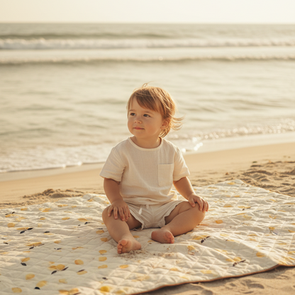 Nappe plage et jeux - Citrons