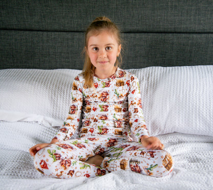 Pyjama vache highland cow-boy western en bambou