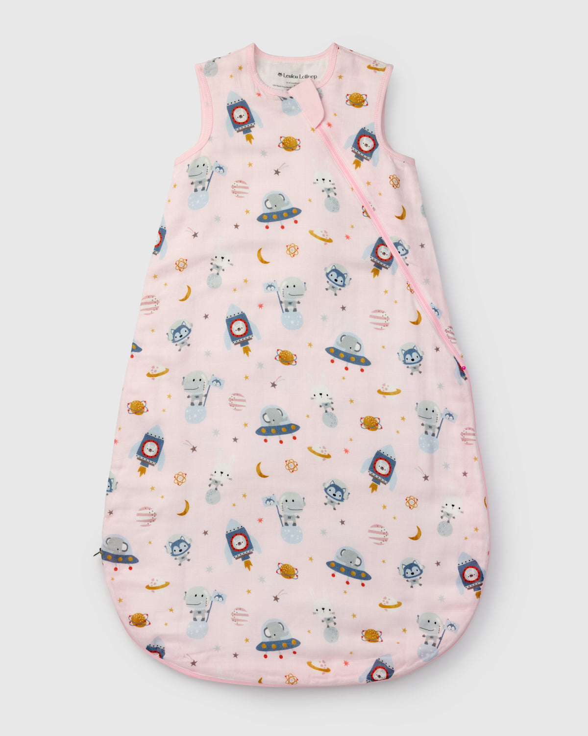 Baby Bamboo Muslin Sleep Sack 0.5 TOG - Astro Explorers