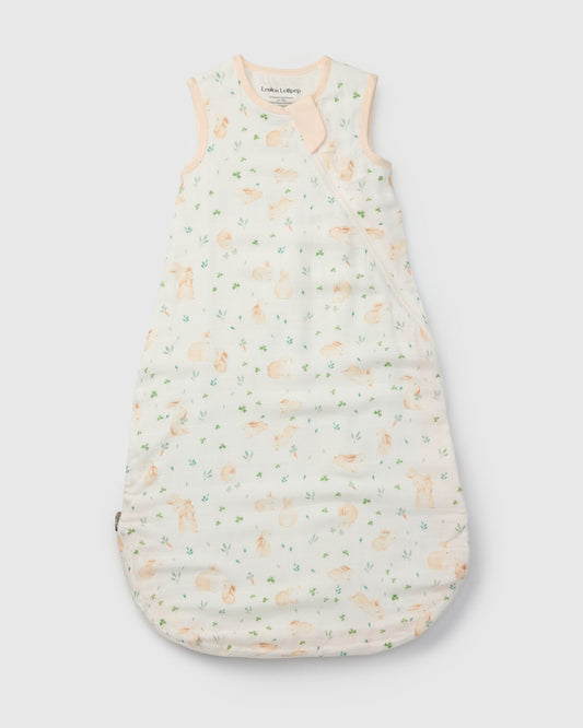 Baby Bamboo Muslin Sleep Sack 0.5 TOG - Bunny Meadow