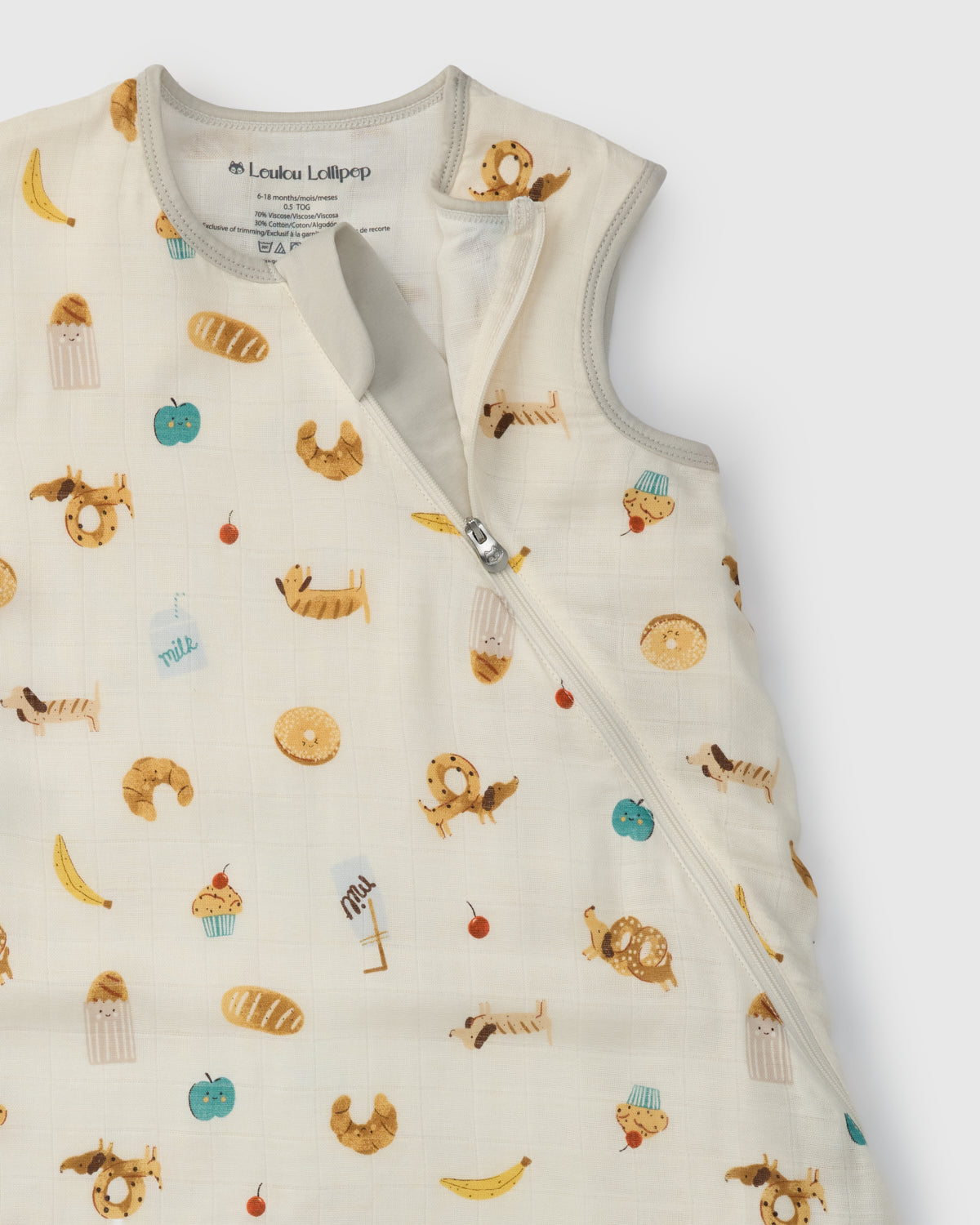 Gigoteuse en mousseline de bambou 0.5 TOG - French Breakfast