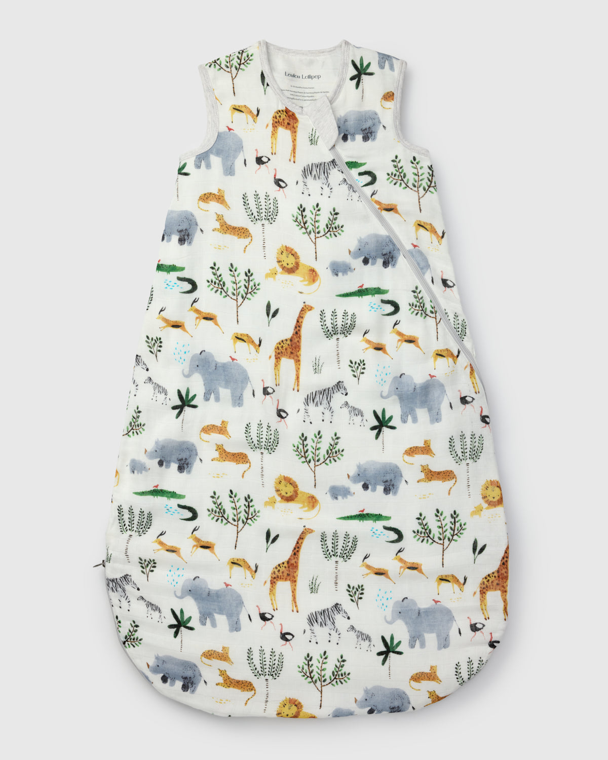 Gigoteuse bébé mousseline bambou 0.5 TOG - Safari Jungle