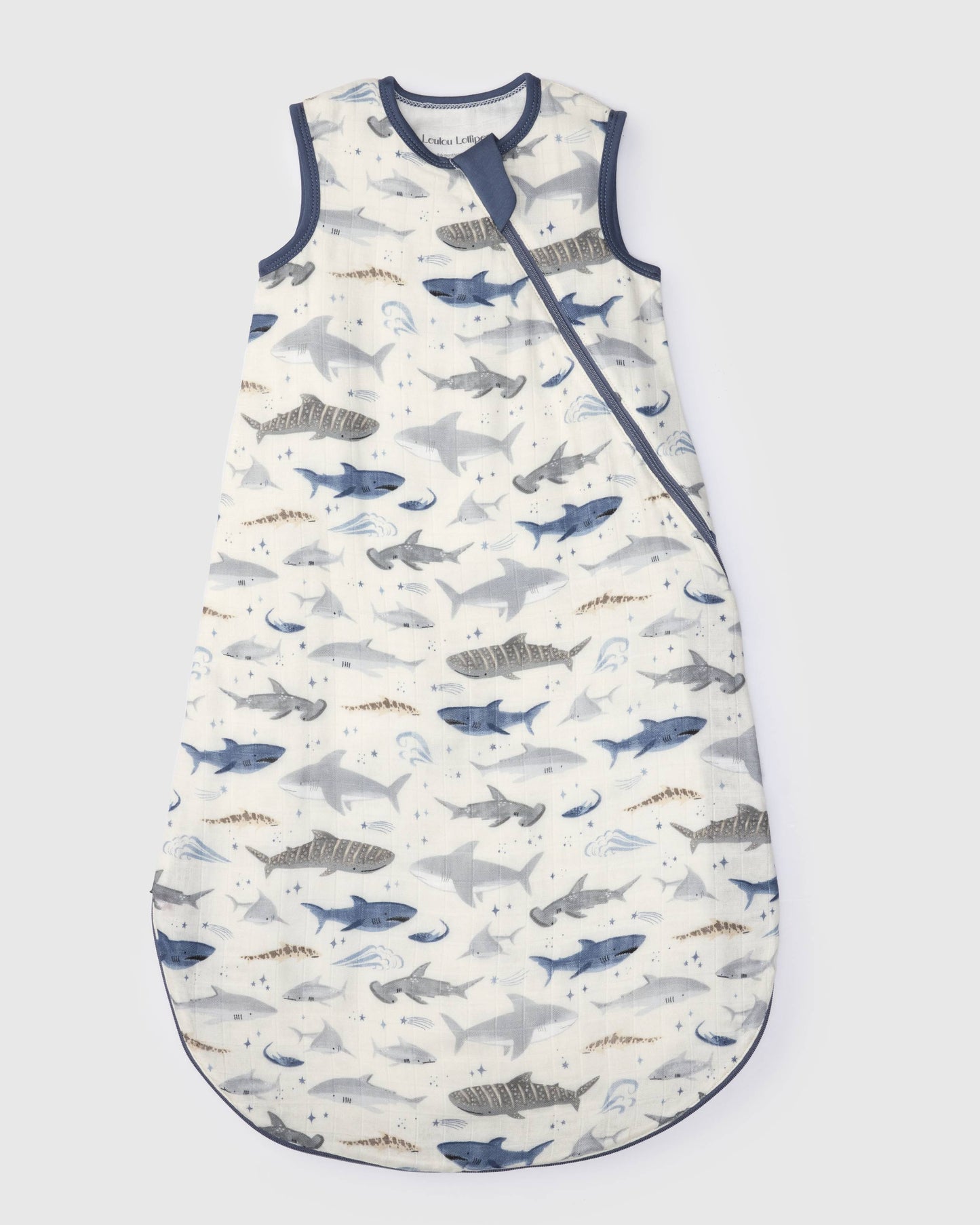 Gigoteuse Bébé Mousseline Bambou 0.5 TOG - Requins Souriants