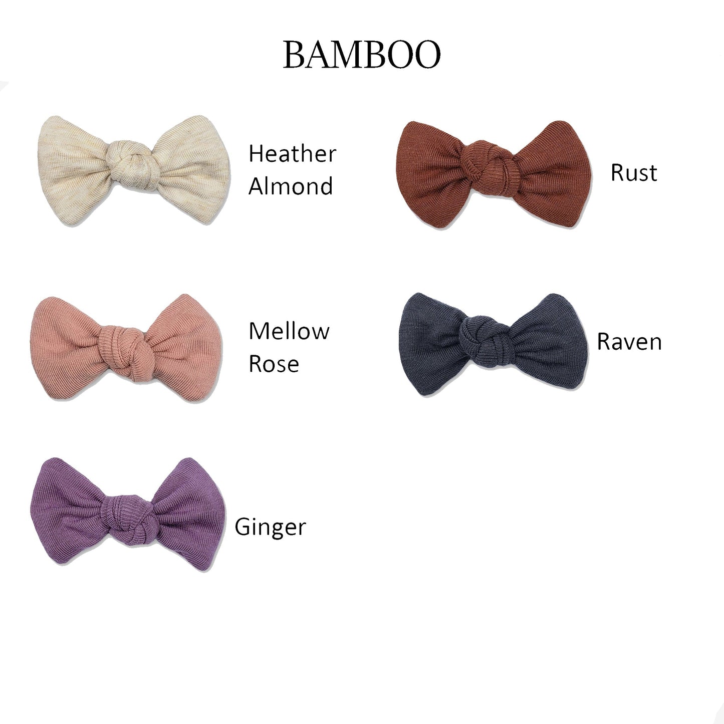 Boucles à nœud carré pour bébé – Plus de 30 couleurs offertes