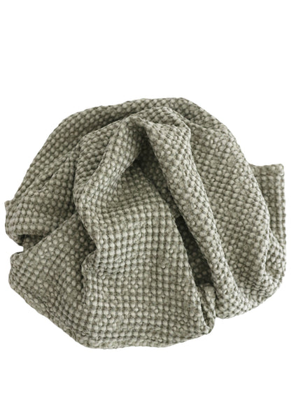 Couverture jumelée gaufrée Basilic