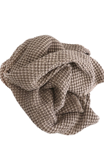 Couverture gaufrée noisette