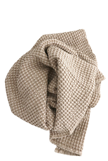 Couverture gaufrée beige