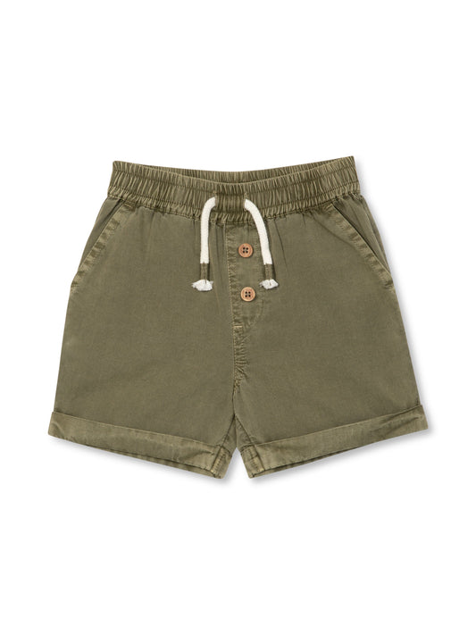 Short tissé | Olive | Rise Little Earthlings