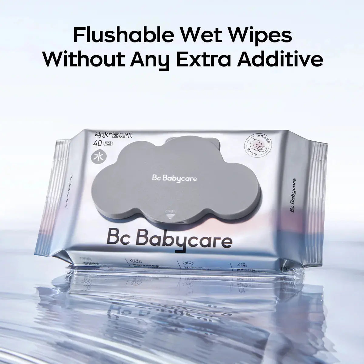 Flushable Wet Wipes 40 Count