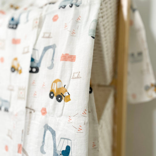 Création Jade Muslin - Bamboo & Cotton - Trucks