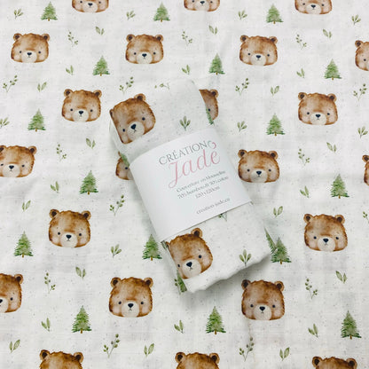 Création Jade Muslin - Bamboo & Cotton - Bear