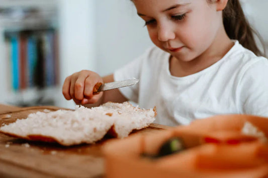 Couteau pour enfant avec manche en bois
