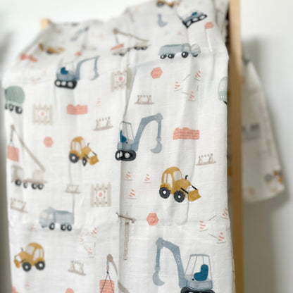 Création Jade Muslin - Bamboo & Cotton - Trucks