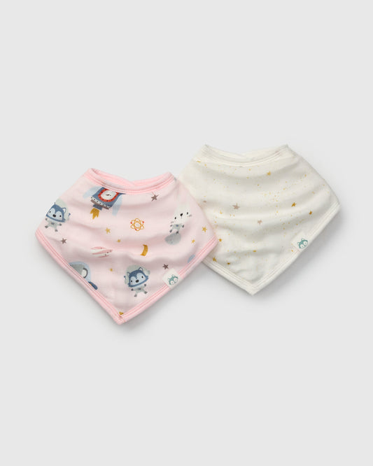 Bandana Bib Set - 2 Pack - Astro Explorers