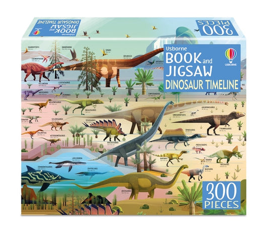 Livre et puzzle Usborne : Dinosaur Timeline