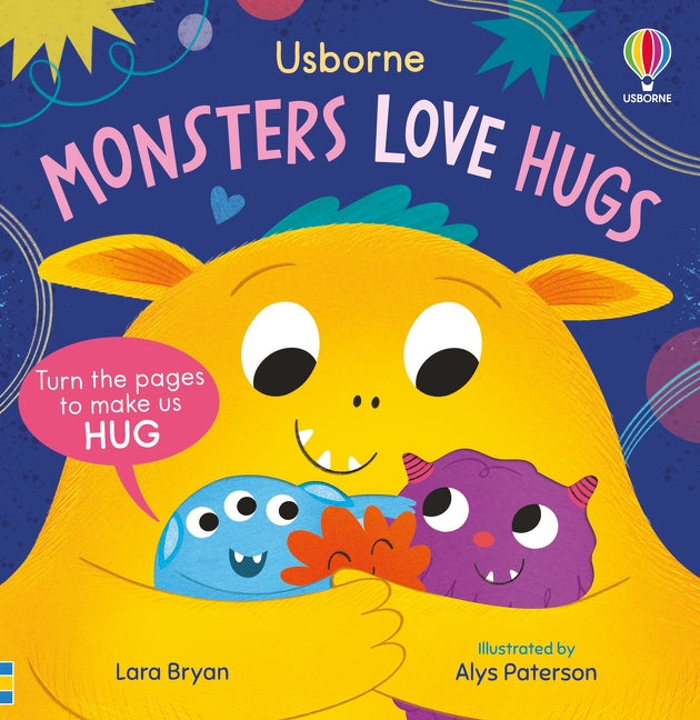 Monsters Love Hugs — livre tout-carton à pages découpées