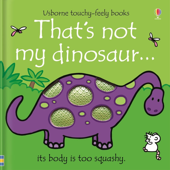 That's not my dinosaur... — livre tactile avec cinq dinosaures