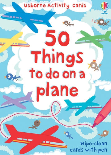 50 Things to Do on a Plane Cards — cartes d’activités
