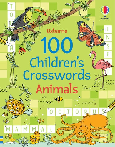 100 Animal Crosswords for Children