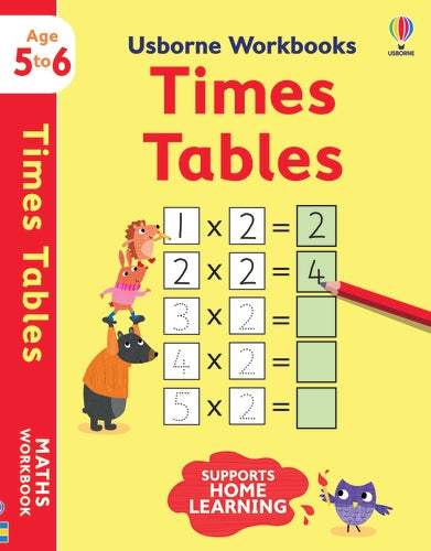 Cahiers d'exercices Usborne : Les tables de multiplication (5-6 ans)