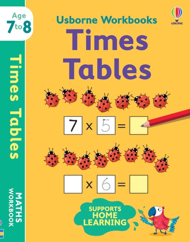 Cahier Usborne : tables de multiplication 7–8 ans