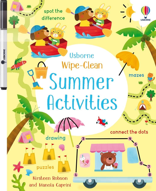 Activités estivales effaçables