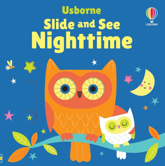 Slide and See Nighttime — livre à panneaux coulissants