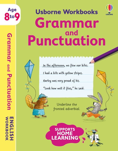 Cahiers d'exercices Usborne Grammaire et Ponctuation 8-9 ans