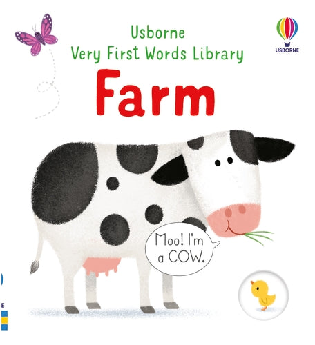 Livres Bébé Noir et Blanc : La Ferme