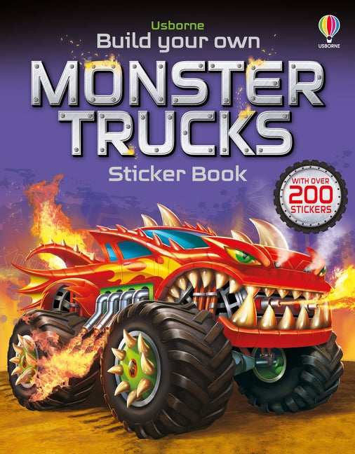 Crée ton propre livre d'autocollants Monster Trucks