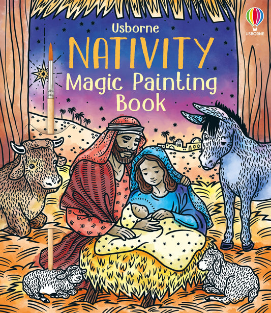 Livre de peinture magique de la Nativité