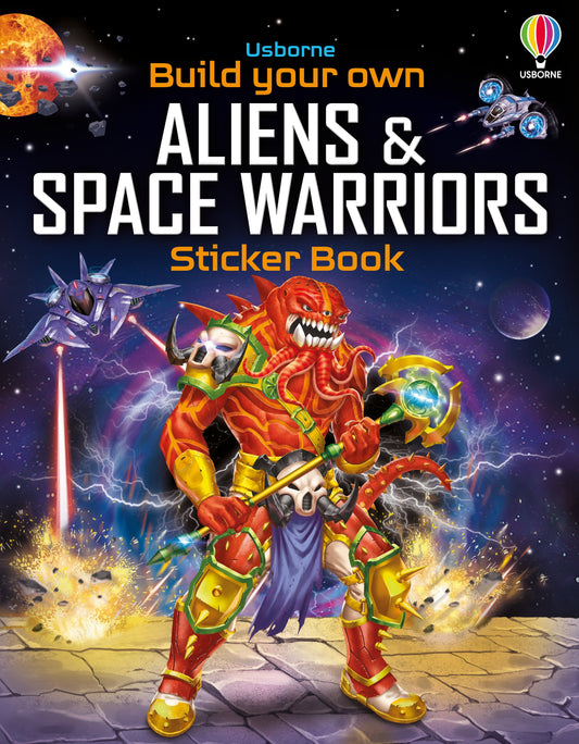 Crée ton propre livre d'autocollants Aliens et Guerriers de l'espace