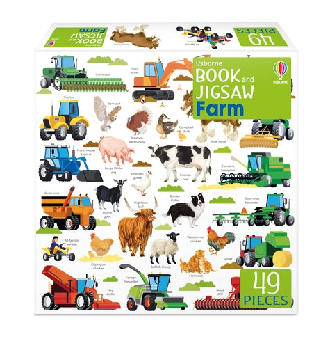 Livre et puzzle Usborne : Ferme