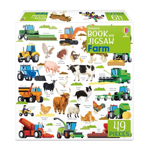Livre et puzzle Usborne : La ferme