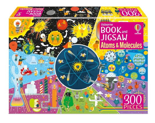 Livre et puzzle : Atomes et molécules