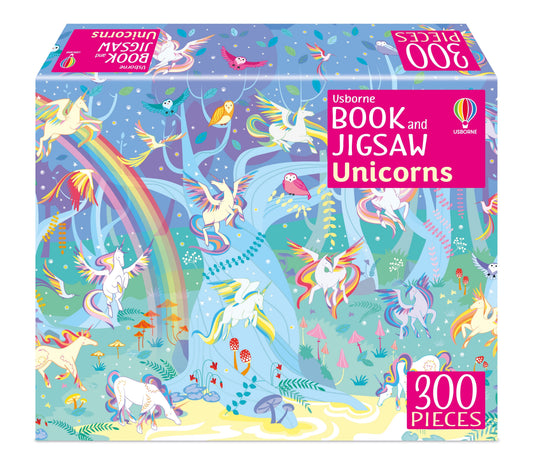 Livre et puzzle Usborne : Licornes